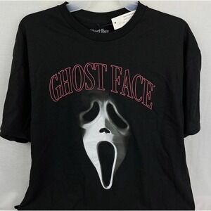 Scream Ghost Face T-Shirt Horror Movie Black Mens Fun World Easter Unlimited LG